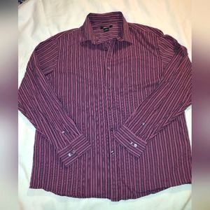Claiborne men's dress shirt size xl 100%cotton